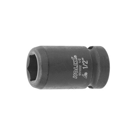 Holex Impact Socket, 1/2 inch Drive, 6 pt, 1/2 inch 651002 1/2